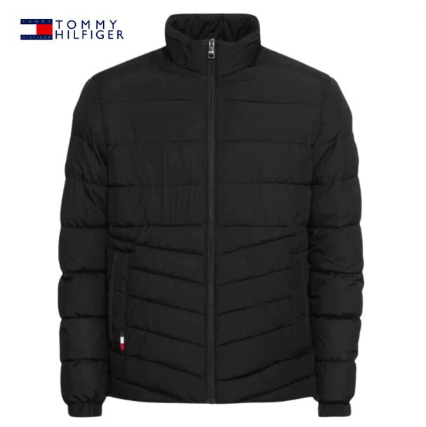 Tommy Hilfiger Stand Collar Black Jacket Black