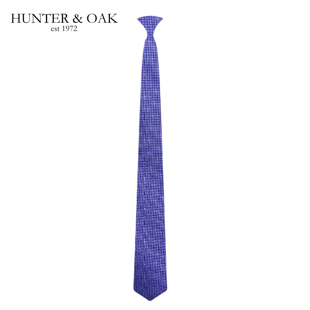 Hunter & Oak Purple Textured Tie Purple