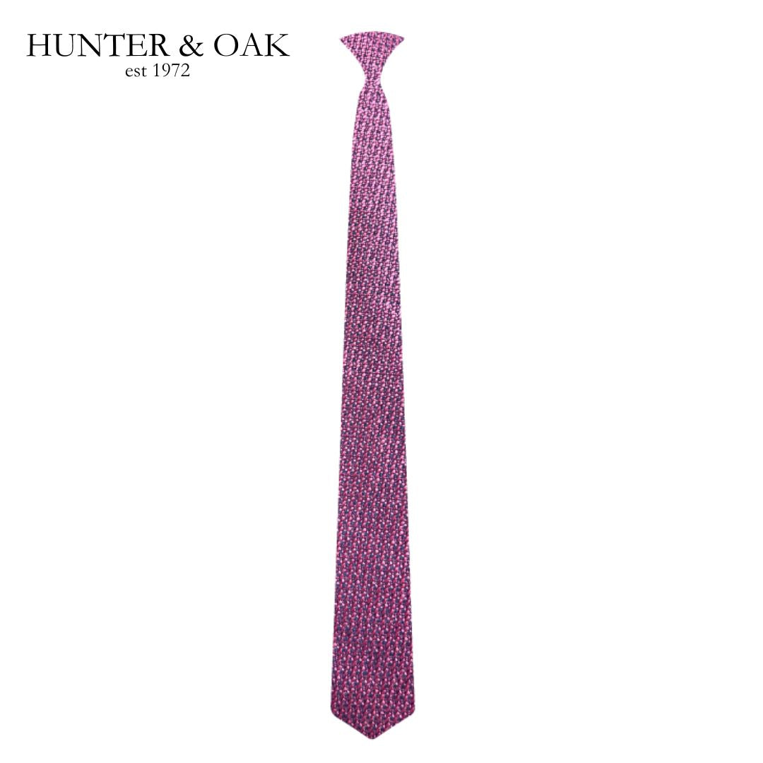 Hunter & Oak Red & Black Pattern Tie Red