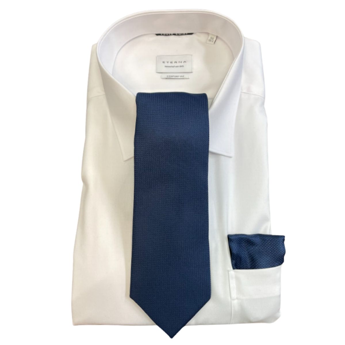 Hunter & Oak X-Long Navy Twill Tie Navy