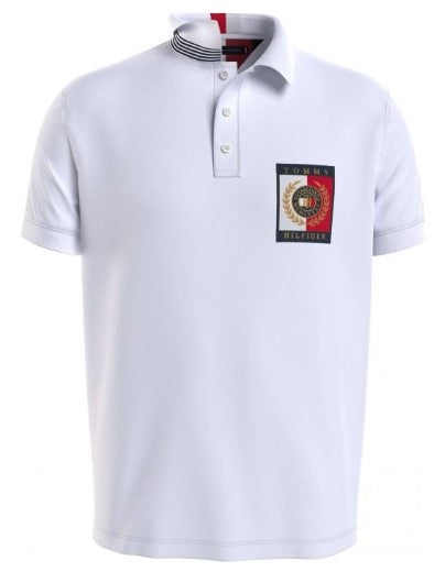Tommy Hilfiger Icon Badge White Polo White