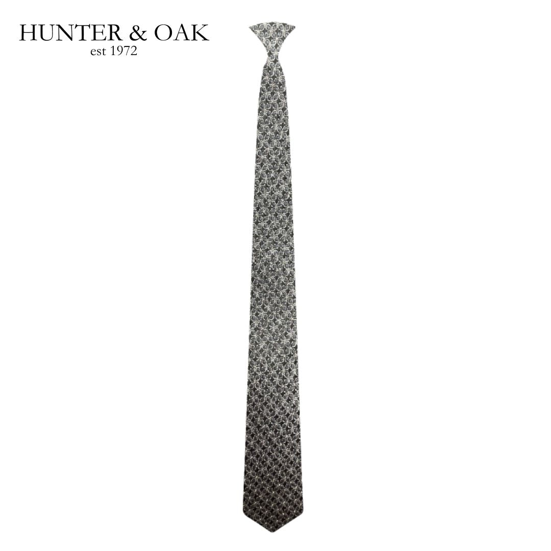 Hunter & Oak X-Long Black & Grey Pattern Black