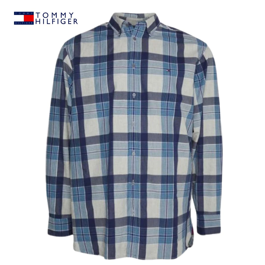 Tommy Hilfiger Blue Check Pattern Shirt Blue