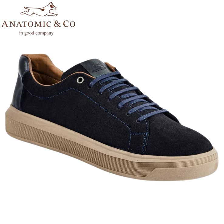 Anatomic Madeiro Navy Suede Trainers Navy