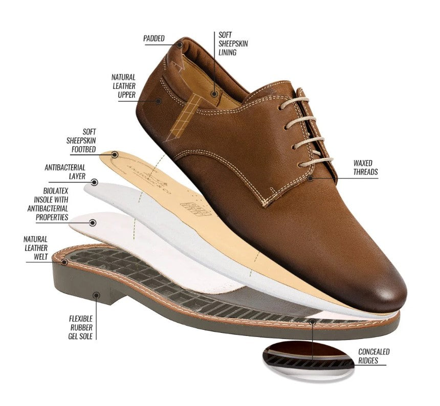 Anatomic Tucano Cedar Brogue Shoes Brown