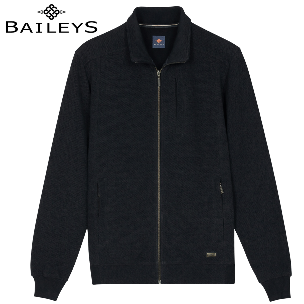 Baileys Sweater Cardigan Navy Full Zip Navy