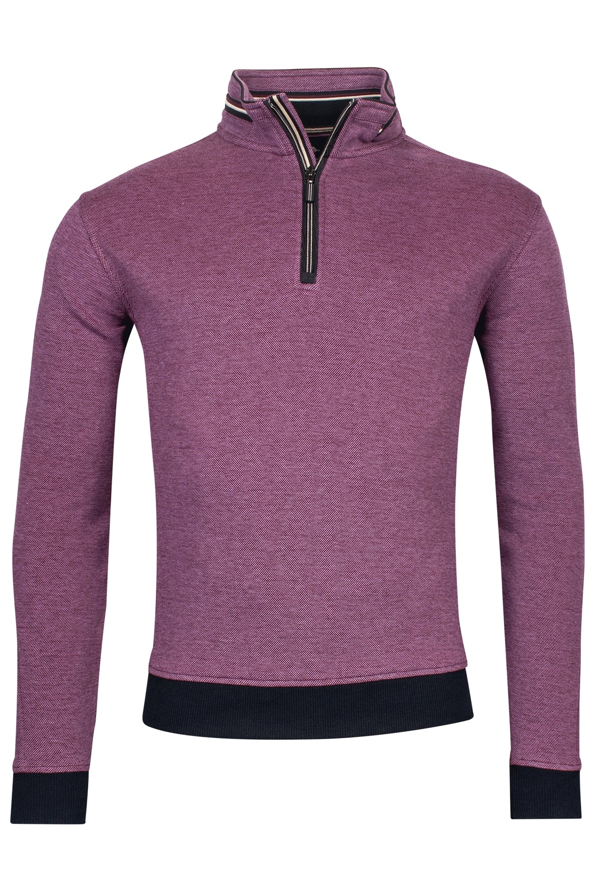 Baileys Quarter Zip Burgundy Sweatshirt Wine
