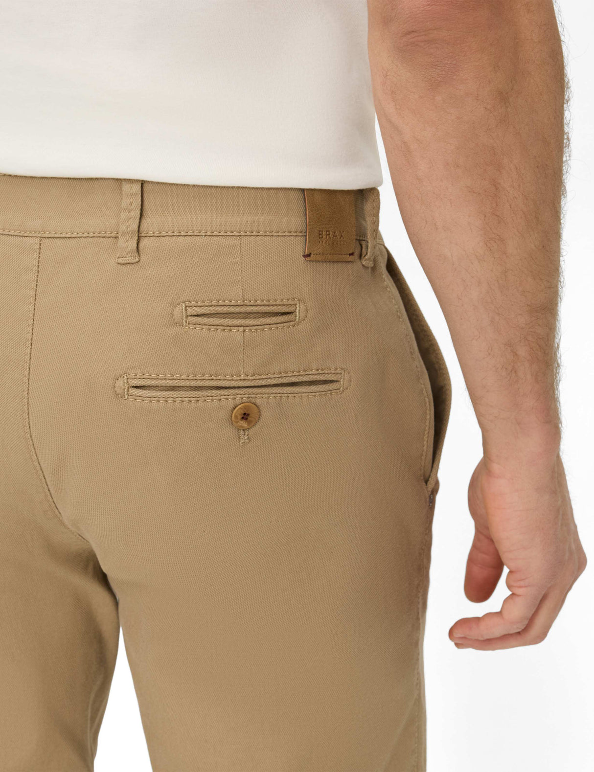 Brax X-Tall Fabio Hi Flex Beige Chinos Tan