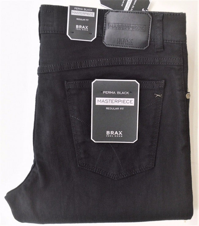 Brax X-Tall Black Cooper Stretch Jean Black
