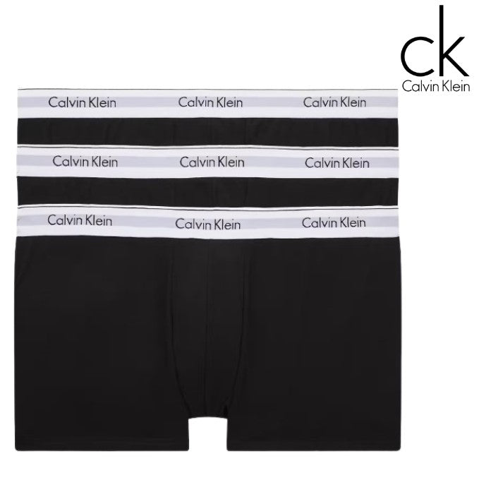 Calvin Klein 3-Pack Classic Black Trunks Black