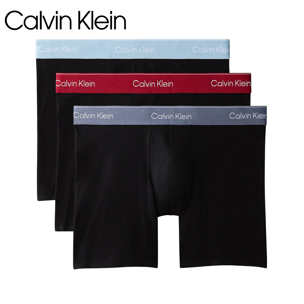 Calvin Klein 3-Pack Rio Red Trunks Black