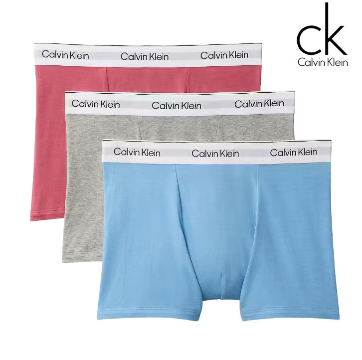 Calvin Klein 3-Pack Relaxed Fit Trunks Pink