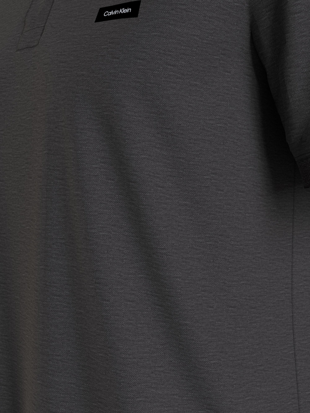 Calvin Klein Stretch Pique Black Polo Black