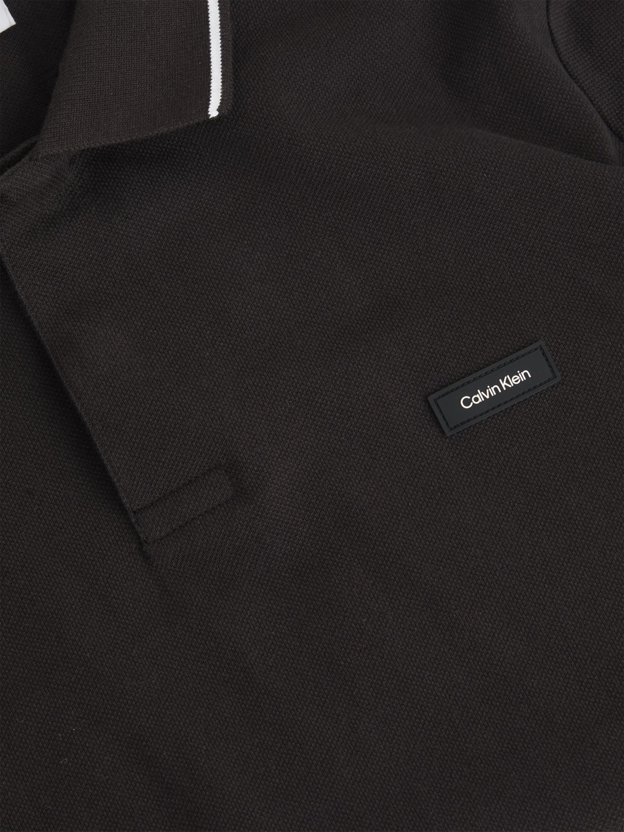 Calvin Klein Stretch Pique Black Tipped Black