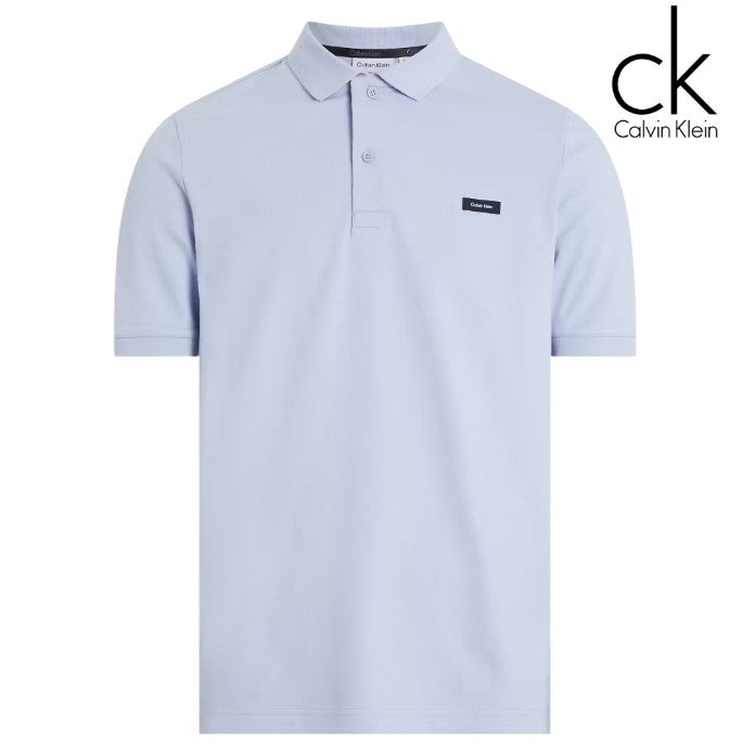 Calvin Klein Stretch Pique Zen Blue Polo Blue