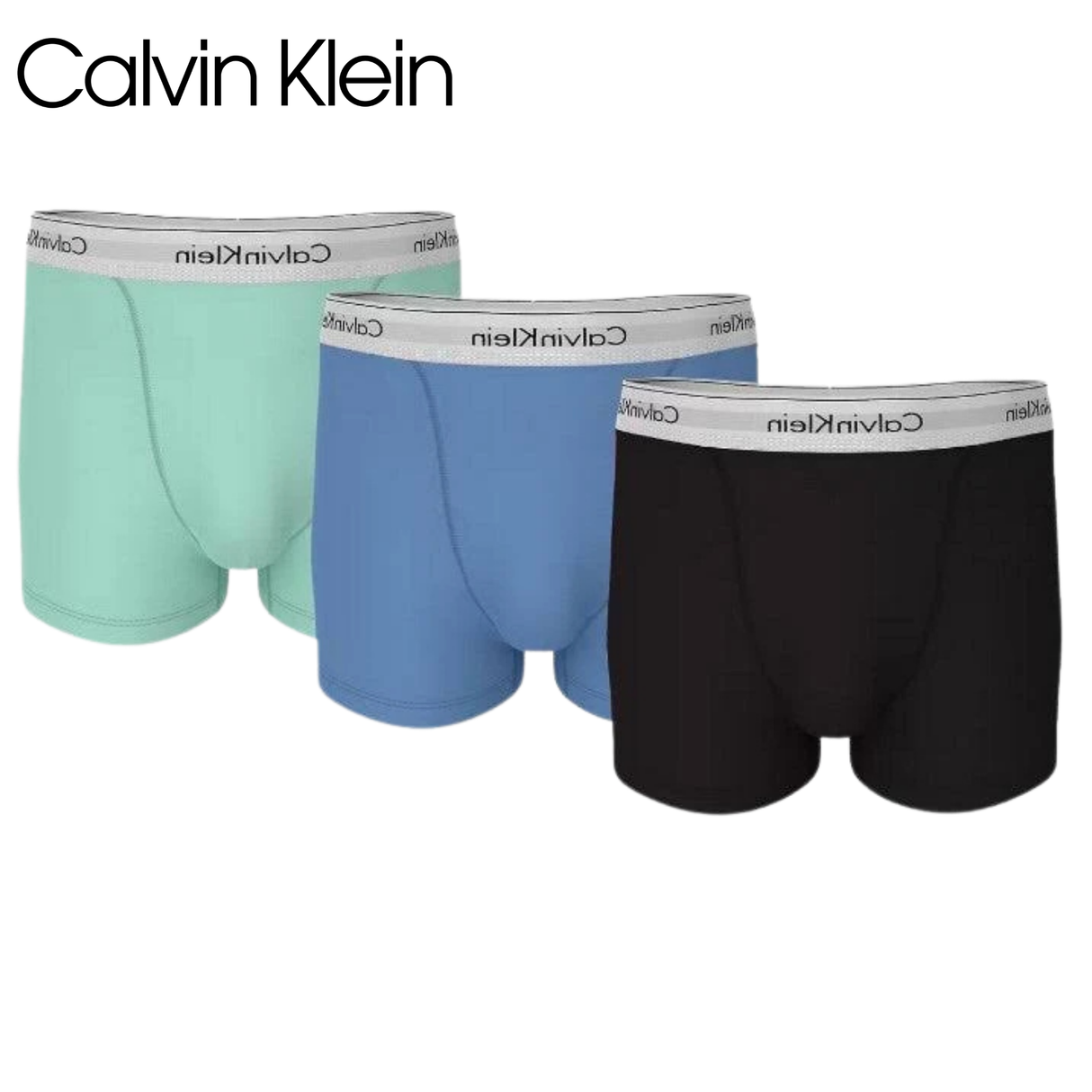 Calvin Klein 3-Pack Trunk Blue Mix Blue