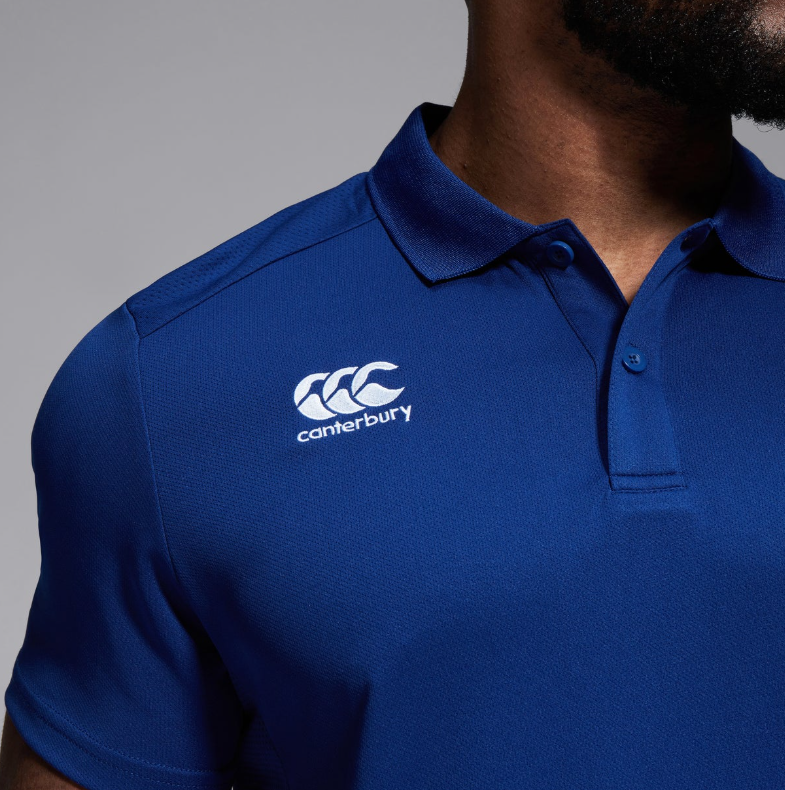 Canterbury Club Dry Blue Polo Shirt Blue