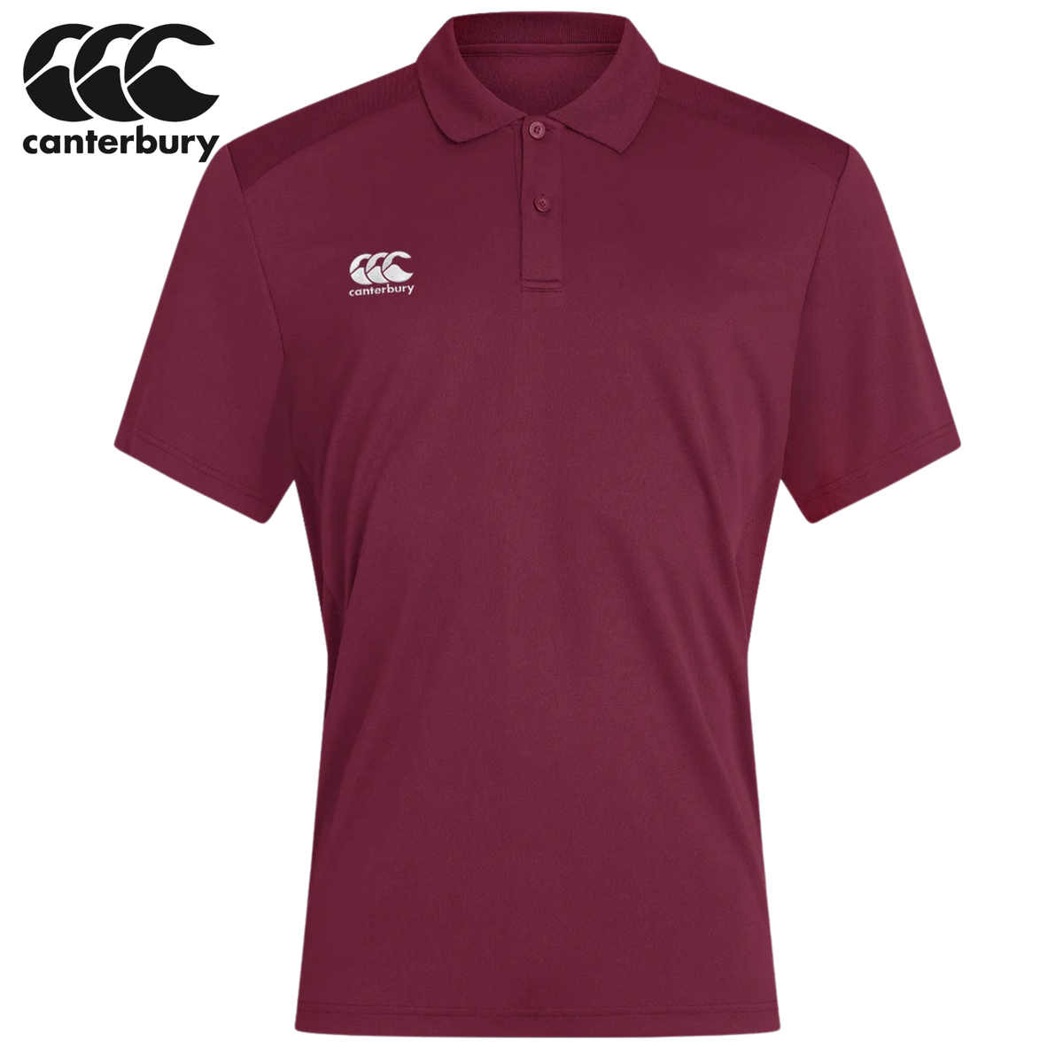 Canterbury Club Dry Maroon Polo Shirt Wine
