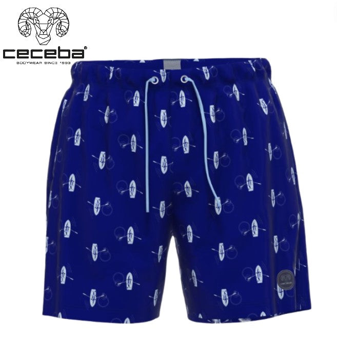 Ceceba Boat Print Blue Swim Shorts Blue