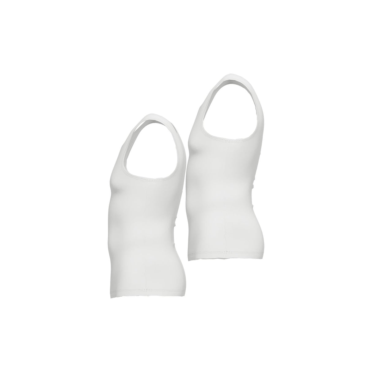 Ceceba 2-Pack White Ribbed Vest White