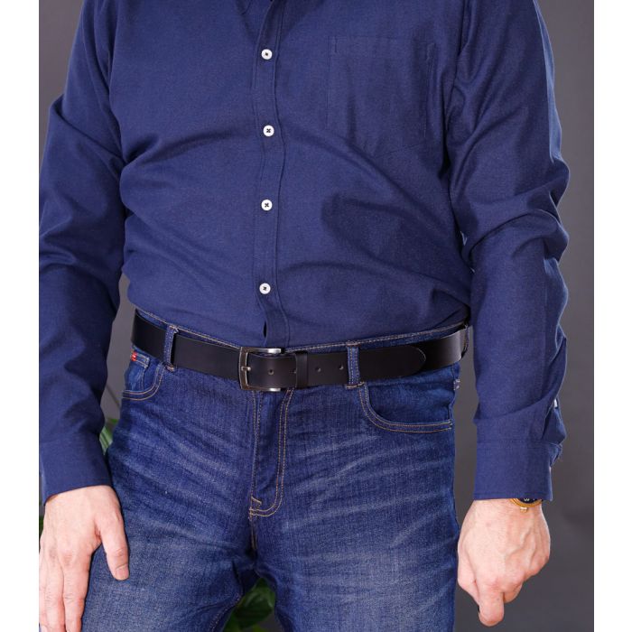 Charles Smith Black Leather Belt Black