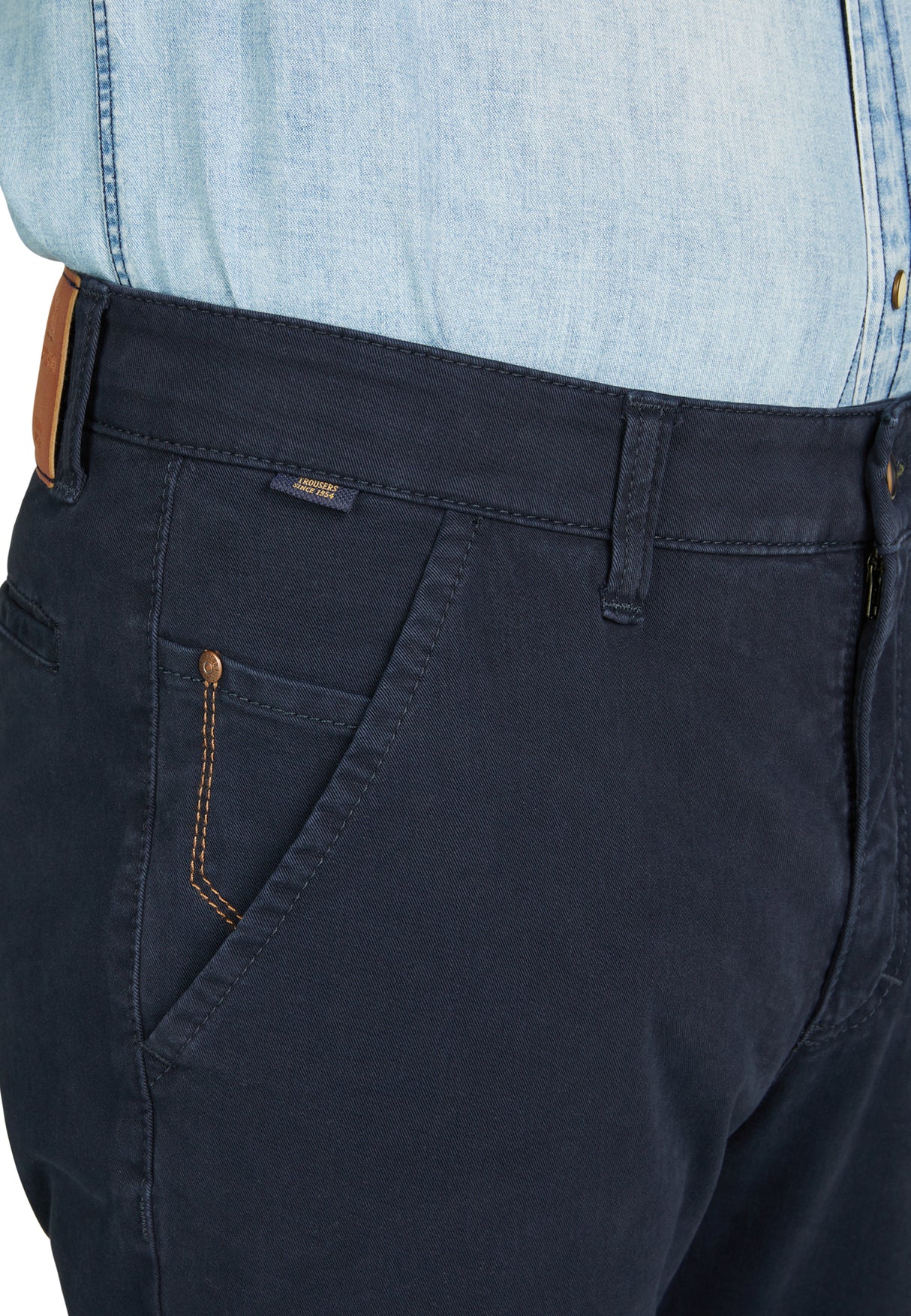 Club Of Comfort Garvey Stretch Chinos Navy