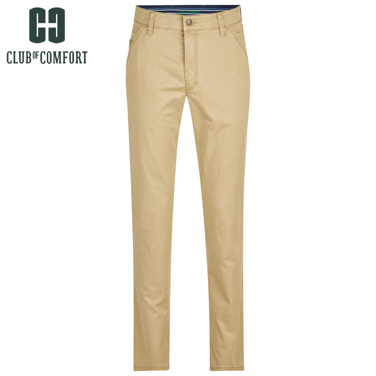 Club Of Comfort Denver Stretch Chinos Beige