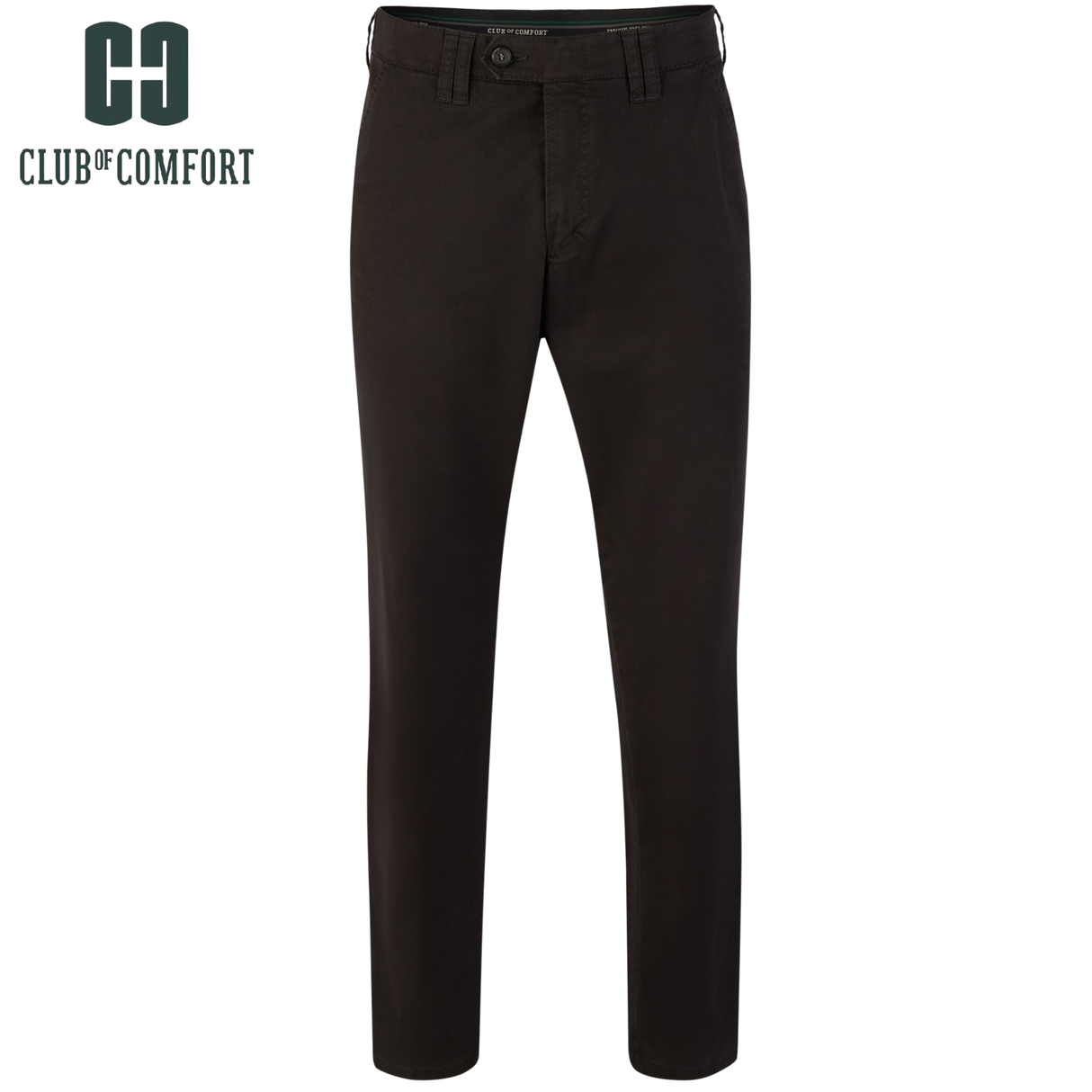 Club Of Comfort Black X-Tall Chinos Black