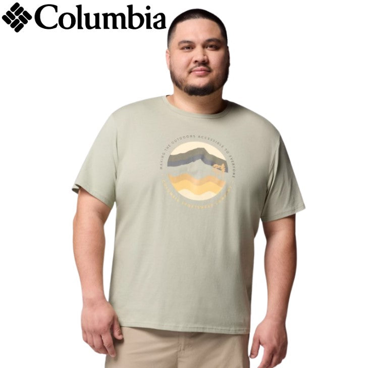 Columbia Path Lake Graphic Crew Neck Tee Green
