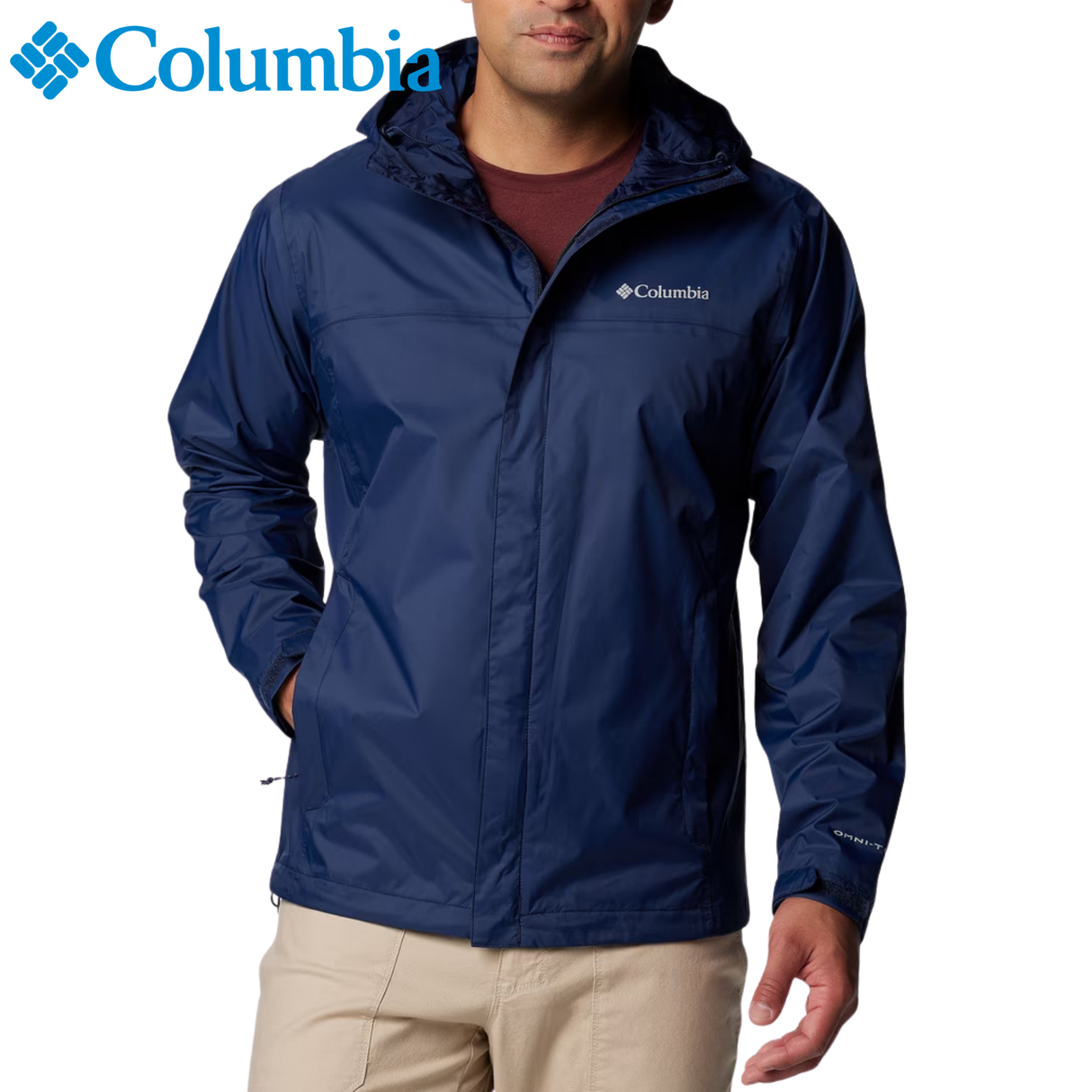 Columbia Watertight Waterporoof Jacket Navy