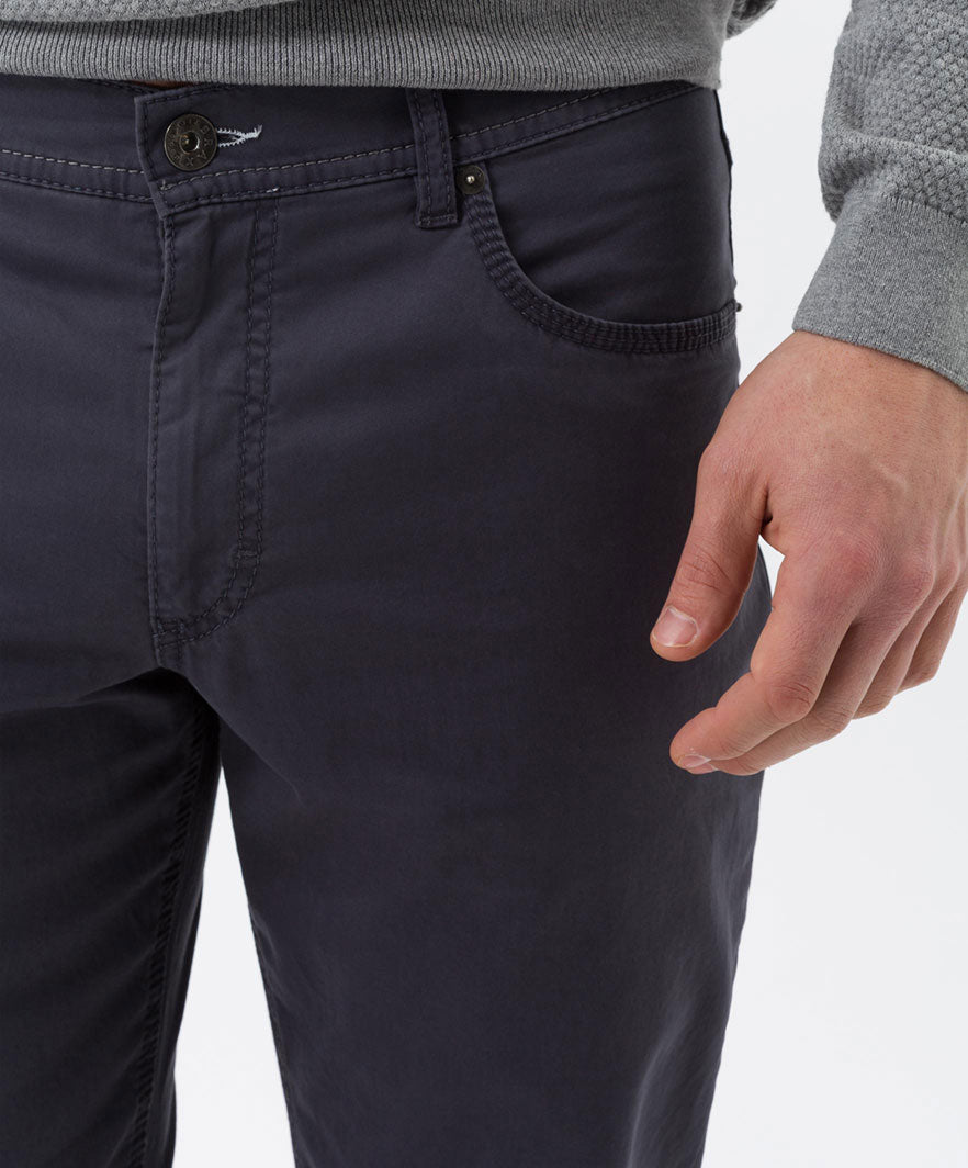 Brax X-Tall Cooper Fancy Charcoal Chino Charcoal