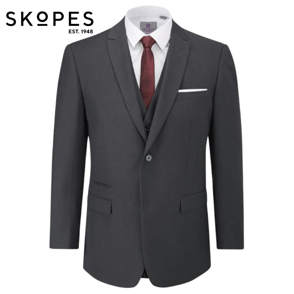 Skopes Darwin Grey Suit Jacket Charcoal