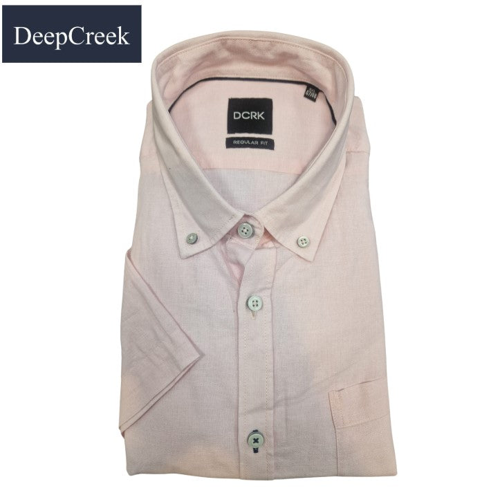 D.C.R.K. Plain Pink Short Sleeve Shirt Pink