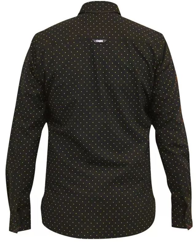 Duke Bernard Black Spotted Print Shirt Black