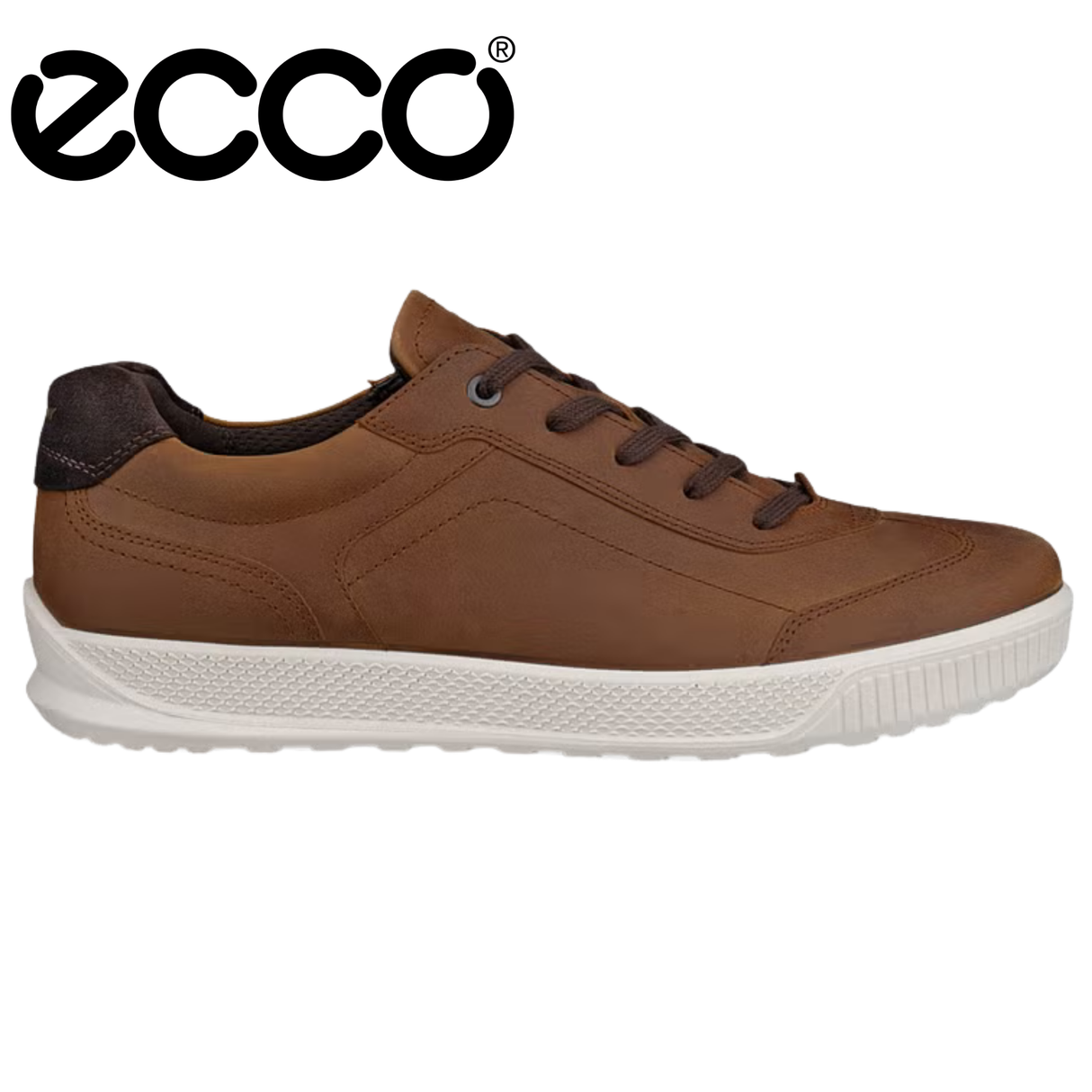 Ecco Byway Nubuck Brown Lace Shoe Brown