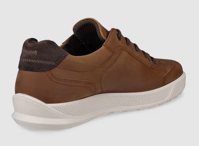 Ecco Byway Nubuck Brown Lace Shoe Brown