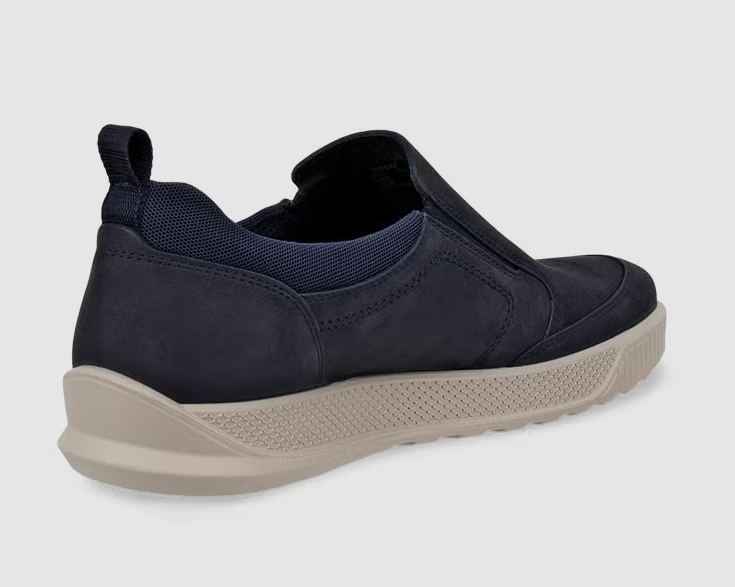 Ecco Byway Nubuck Navy Slip On Shoe Navy
