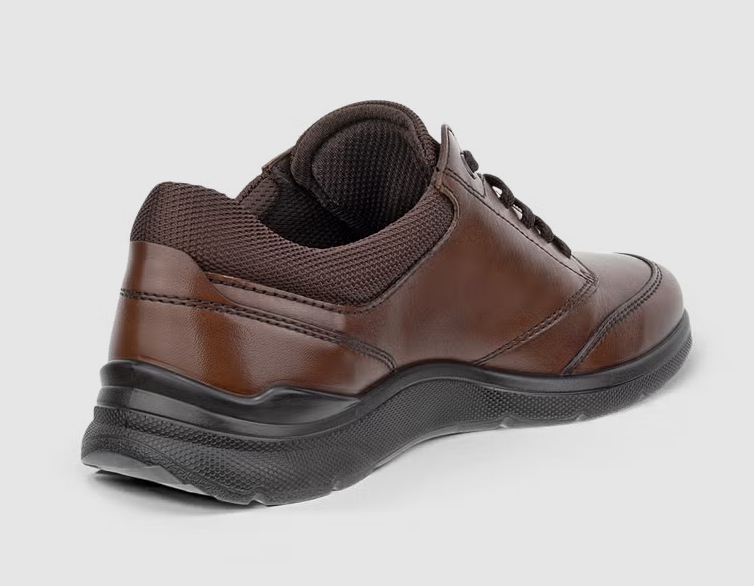 Ecco Irving Leather Brown Lace Shoes Brown