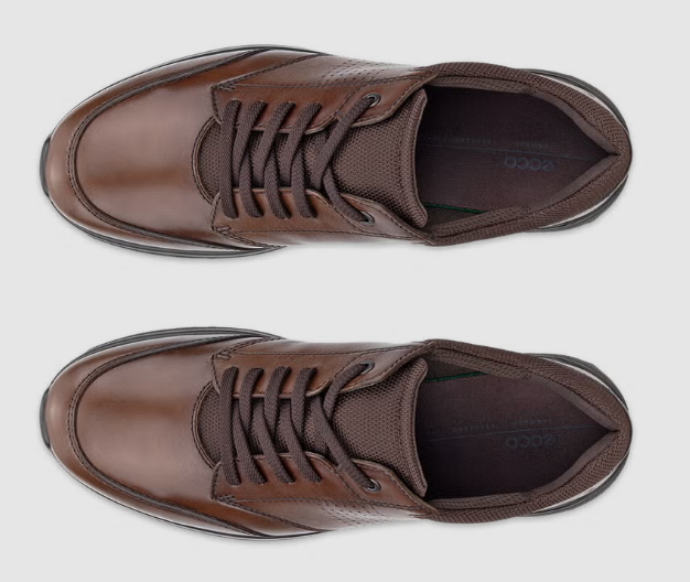 Ecco Irving Leather Brown Lace Shoes Brown