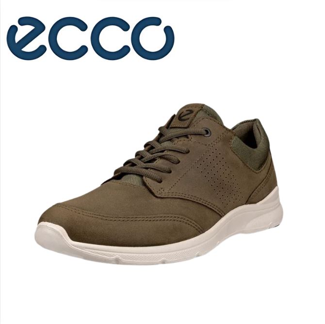 Ecco Irving Tarmac Lace Shoe Green