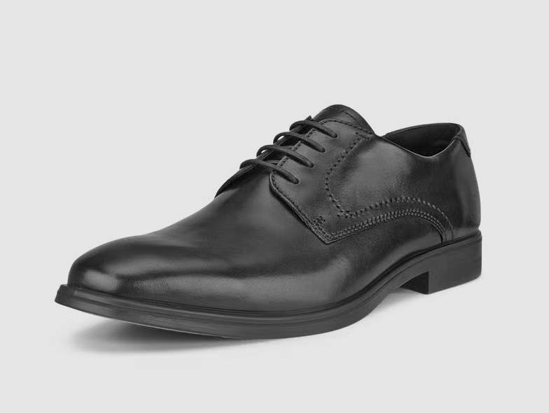 Ecco Melbourne Lace Black Formal Shoe Black