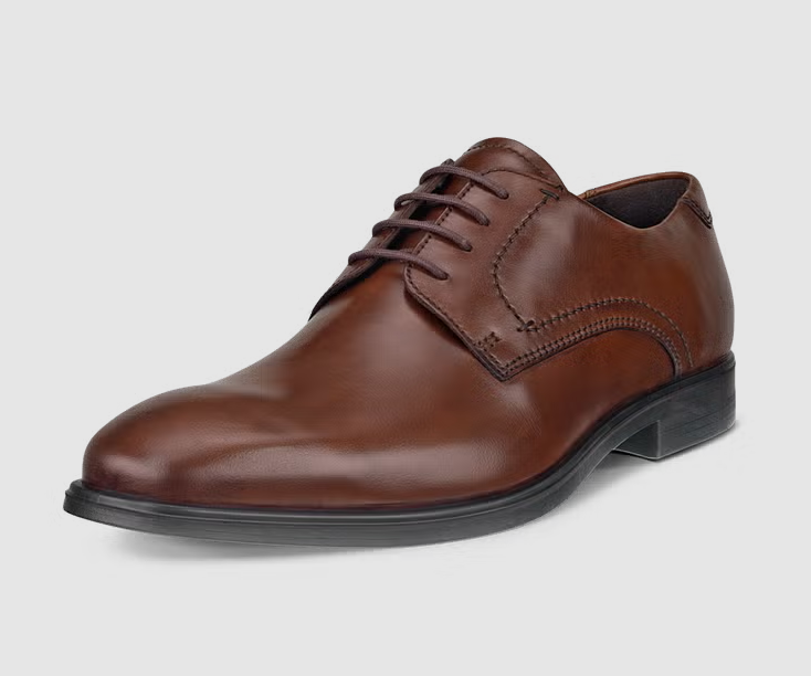 Ecco Melbourne Laced Mink Shoe Brown
