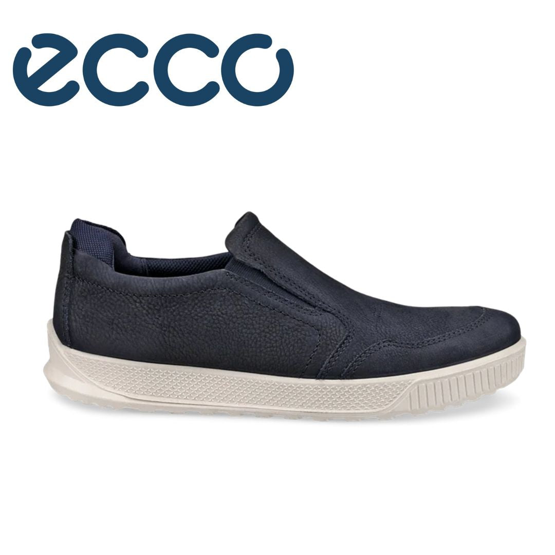 Ecco By Way Navy Slip On Shoes Navy