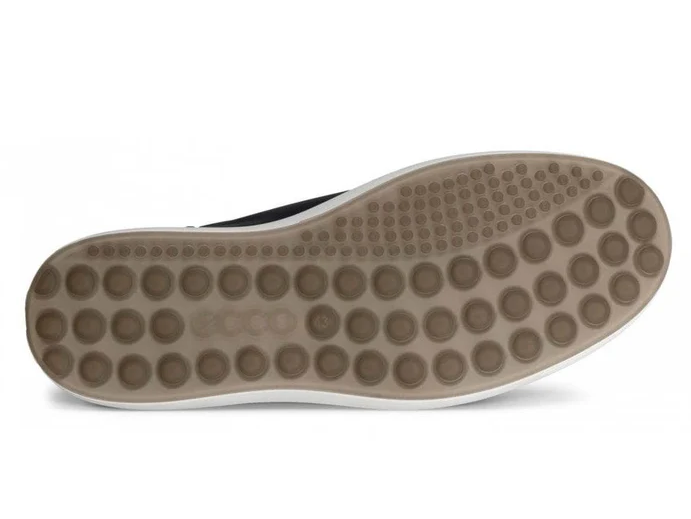 Ecco Soft 7 Leather Marine Lace Shoe Navy