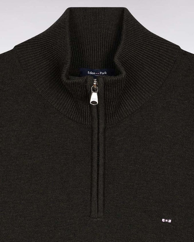 Eden Park Fudge Brown Round Neck Sweater Brown
