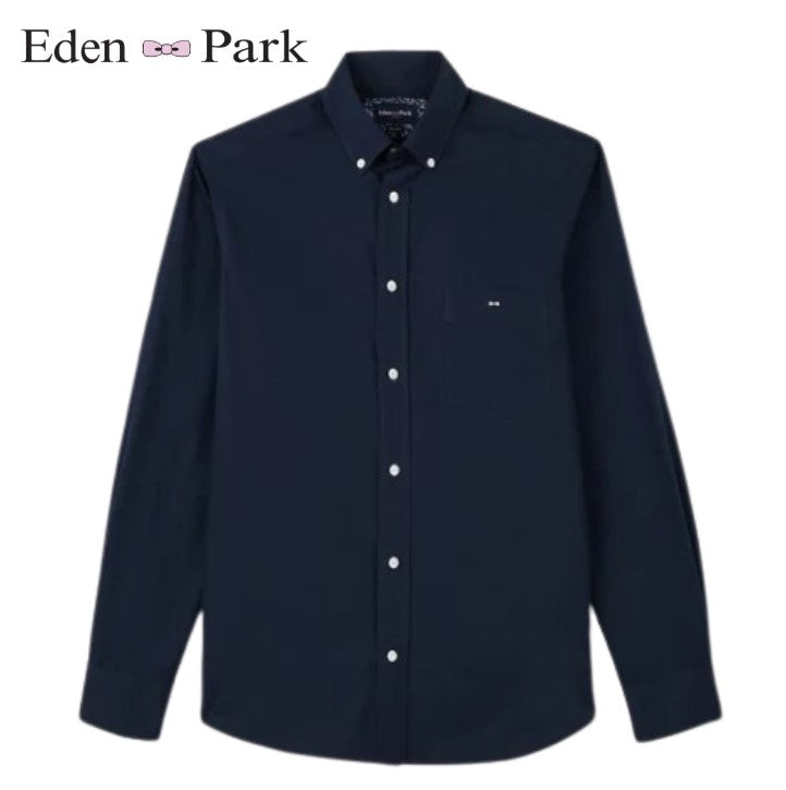 Eden Park Oxford Dobby Navy Shirt Navy
