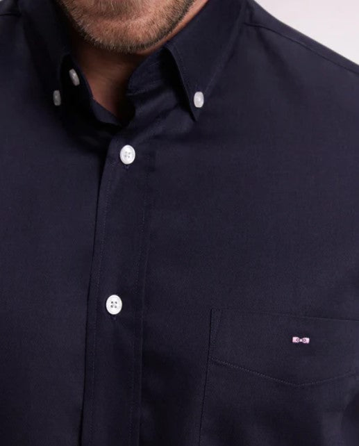 Eden Park Oxford Dobby Navy Shirt Navy