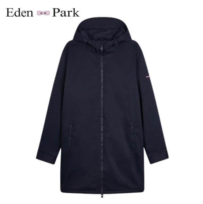 Eden Park Full Zip Navy Hooded Parka Navy