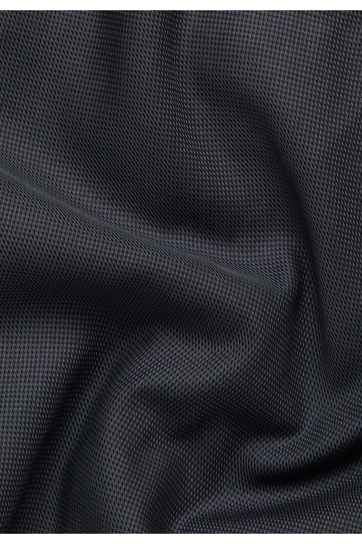Eterna Dark Black Twill Shirt Black