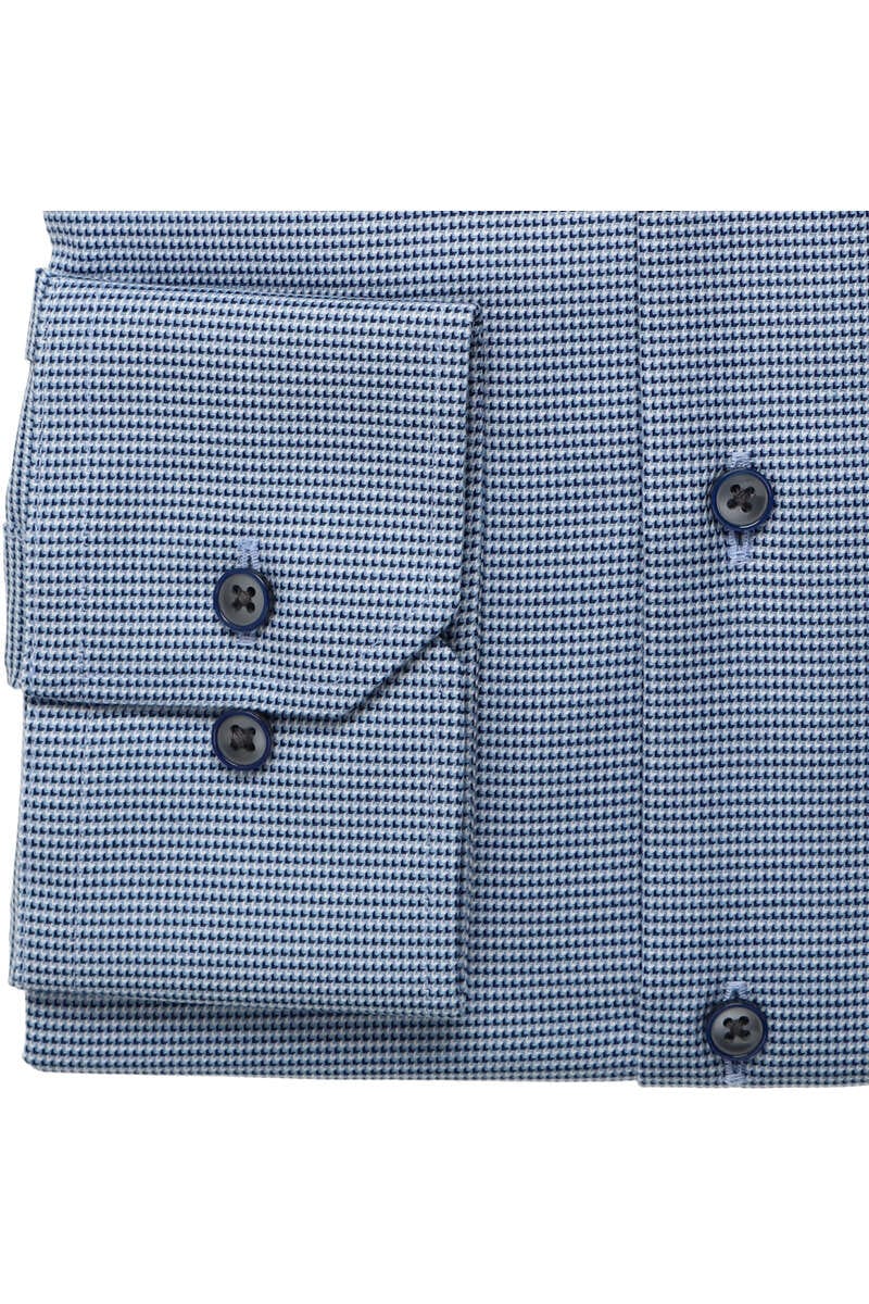Eterna Navy Stitch Detail Shirt Navy